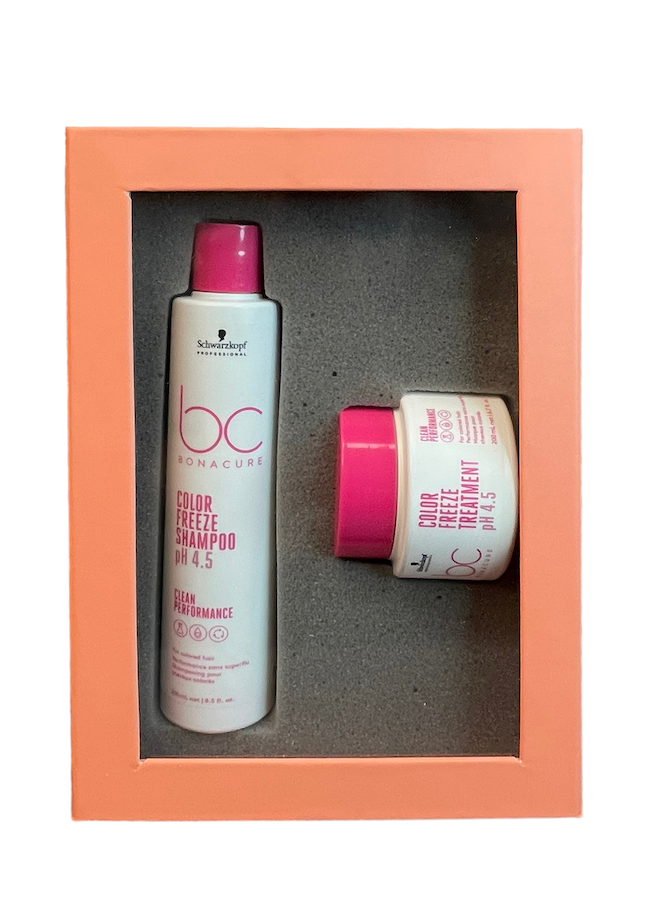 Duo - Cuidado de Color (Color Freeze Shampoo + Color Freeze Tratamiento Especial Canas (Mascarilla) 200ml)